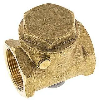 RUCK 112 SK, Zpětná křídlová klapka G 1-1/2", PN 10, mosaz, kovové těsnění