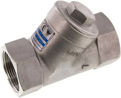 RUCK 112 SS ES, Zpětný ventil se zkoseným sedlem, G 1-1/2", PN 40, nerezová ocel