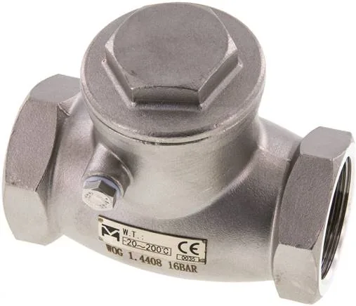 RUCK 114 S ES E, Zpětná křídlová klapka z nerezové oceli G 1-1/4", PN 16