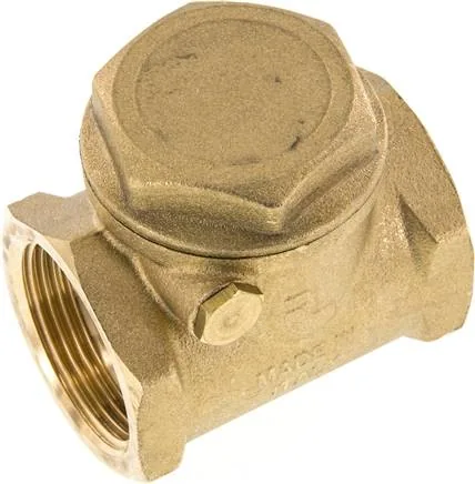 RUCK 114 SK, Zpětná křídlová klapka G 1-1/4", PN 10, mosaz, kovové těsnění