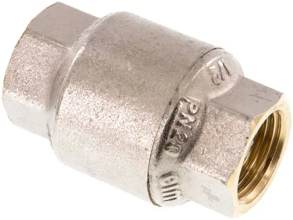 RUCK 12 MSV, Zpětný ventil, G 1/2", PN 20, mosaz poniklovaná