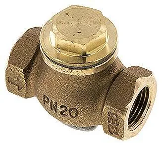 RUCK 12 S, Zpětný ventil (těžký), G 1/2", PN 20, červený bronz