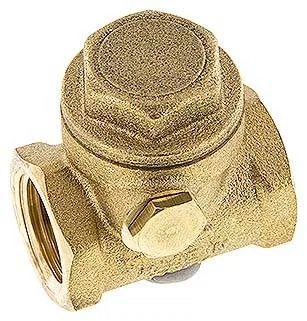 RUCK 12 SK, Zpětná křídlová klapka G 1/2", PN 12, mosaz, kovové těsnění