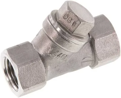 RUCK 12 SS ES, Zpětný ventil se zkoseným sedlem, G 1/2", PN 40, nerezová ocel