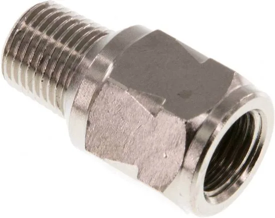 RUCK 18 IA MSV, Zpětný ventil miniaturní R/Rp 1/8" (vnější/vnitřní závit), mosaz poniklovaná