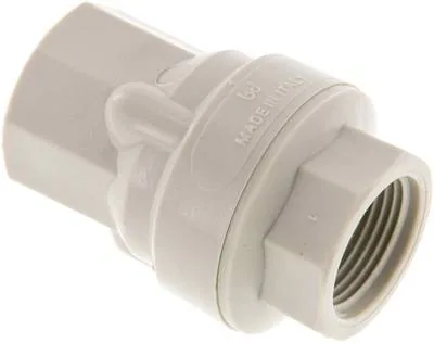RUCK 34 PP, Zpětný ventil (lehký), G 3/4", PN 6, polypropylen