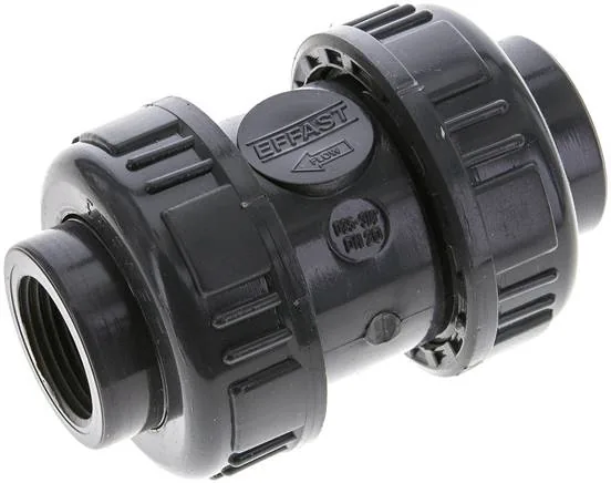 RUCK 34 PVCFKM, Zpětný ventil, PVC-U / FKM, Rp 3/4"