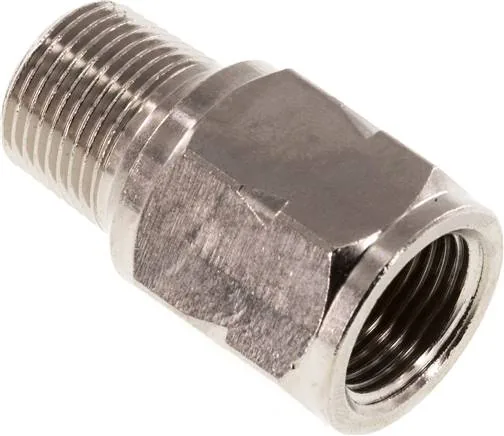 RUCK 38 IA OF MSV, Zpětný ventil miniaturní R/Rp 3/8" (vnější/vnitřní závit), mosaz poniklovaná