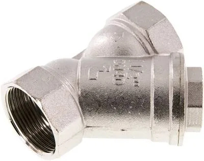 SF 112 MSV, Lapač nečistoty G 1-1/2", -0,99 až 20 bar, Poniklovaná mosaz