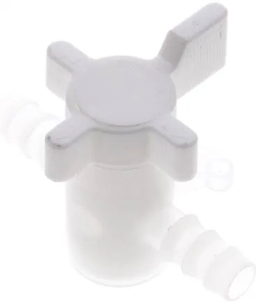 SH 10 PVDF, Laboratorní hadicový kohout (PVDF), 10 mm