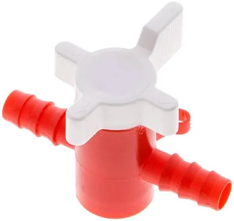 SH 10 ROT, Laboratorní hadicový kohout (PE/PP), 10 mm