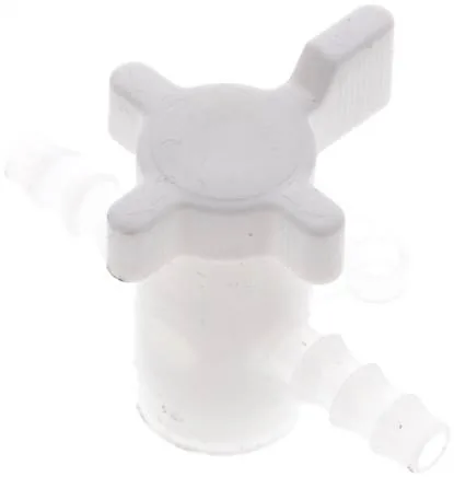 SH 6 PVDF, Laboratorní hadicový kohout (PVDF), 6 (1/4") mm