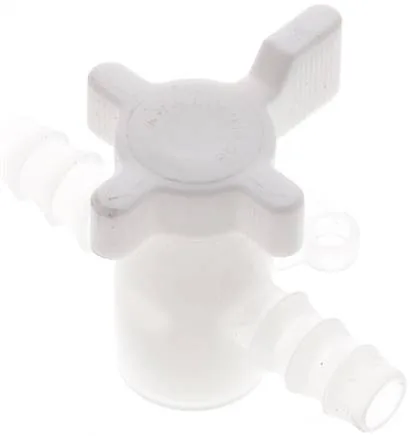 SH 9 PVDF, Laboratorní hadicový kohout (PVDF), 9 (3/8") mm
