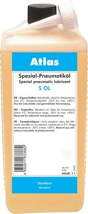 S OL WI 10, Speciální oleje pro pneumatické olejové maznice