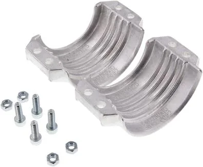 SSA 101, Svěrné objímky, 2dílné, Rozměry dle normy EN 14420-3 (DIN 2817)