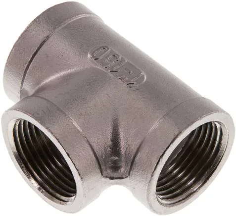 T 10 ES-NPT, T-kusy s vnitřním závitem (odlévané), do 25 bar