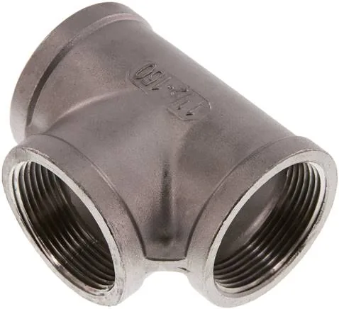 T 112 ES-NPT, T-kusy s vnitřním závitem (odlévané), do 25 bar