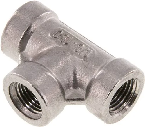 T 18 ES-NPT, T-kusy s vnitřním závitem (odlévané), do 25 bar