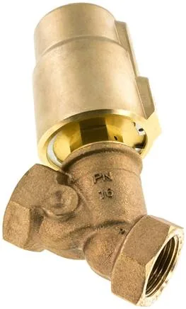 U 210 MS, Ventil se šikmým sedlem Mosaz, G 1", uzavřený, standardní