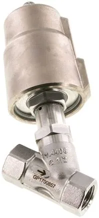 U 212 ES, Ventil se šikmým sedlem 1.4408, G 1/2", uzavřený, standardní
