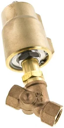 U 212 MS PTFE, Ventil se šikmým sedlem Mosaz, G 1/2", uzavřený, utěsnění vřetene z PTFE