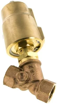 U 234 MS PTFE, Ventil se šikmým sedlem Mosaz, G 3/4", uzavřený, utěsnění vřetene z PTFE
