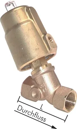U 220 MS, Ventil se šikmým sedlem Mosaz, G 2", uzavřený, standardní