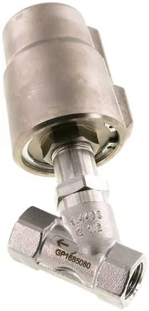 UO 212 ES, Ventil se šikmým sedlem 1.4408, G 1/2", otevřený, standardní