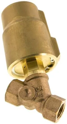 UO 212 MS, Ventil se šikmým sedlem Mosaz, G 1/2", otevřený, standardní