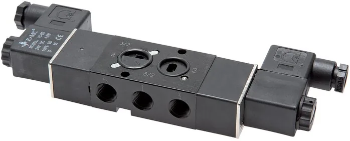 V 5232-08MG-24V=, 3/2 a 5/2cestný elektromagnetický ventil NAMUR vel. 1/4", 24 V DC