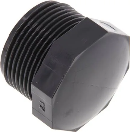 VS 114 PVC, Uzavírací zátka - PVC-U (pouze pro plastové závity), PN 16