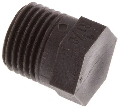 VS 18 K, Uzavírací zátky s vnějším šestihranem, kónický závit, do 16 bar