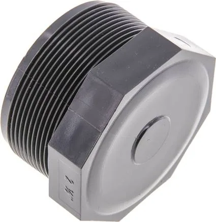 VS 212 PVC, Uzavírací zátka - PVC-U (pouze pro plastové závity), PN 16