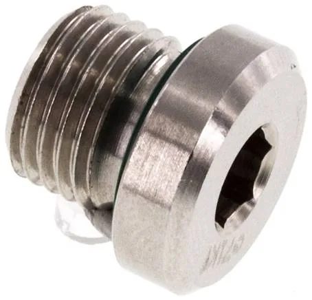 VSTI 10X1 ES, Uzavírací zátky s elastomerovým těsněním, válcový závit, do 400 bar