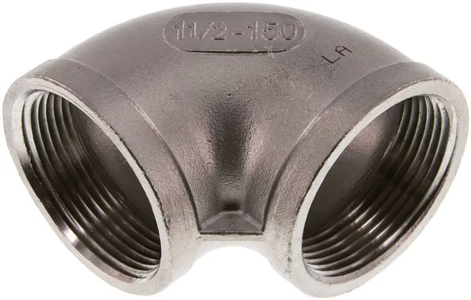 W 112 ES NPT, Kolena 90° s vnitřním závitem (odlévané), do 25 bar
