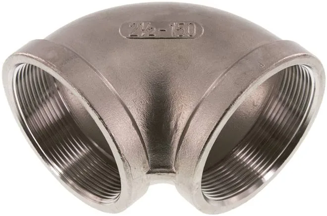 W 212 ES, Kolena 90° s vnitřním závitem (odlévané), do 25 bar