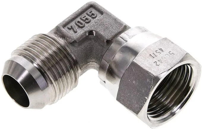 WE 11/16 JIC ES, Úhlové šroubení 90° se závitem JIC (vnitřní/vnější), do 310 bar