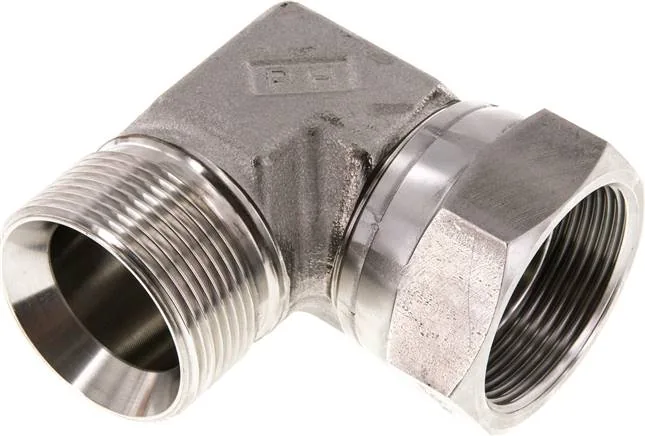 WE 112 HD ES, Úhlové šroubení 90° se závitem G (60° univerzální těsnicí kužel, vnitřní/vnější), do 475 bar