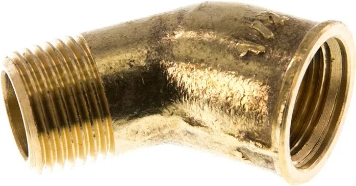 WE 1245 MS, Úhly k zašroubování 45° s vnitřním a vnějším závitem, do 25 bar