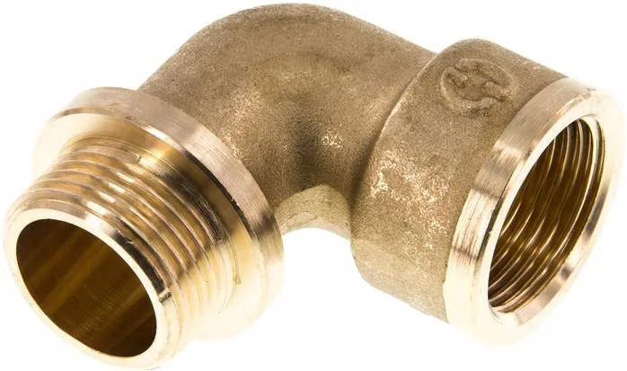 WE 34 MS, Úhly k zašroubování 90° s vnitřním a vnějším závitem (kované), do 150 bar