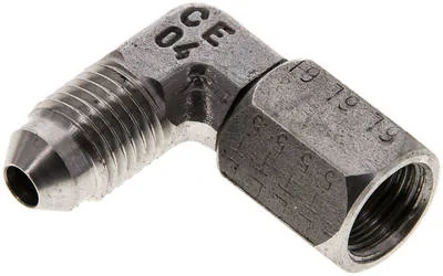 WE 7/16 JIC ES, Úhlové šroubení 90° se závitem JIC (vnitřní/vnější), do 310 bar