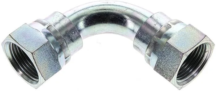 WV 34, Úhlové šroubení 90° se závitem G (60° univerzální těsnicí kužel, vnitřní), do 575 bar