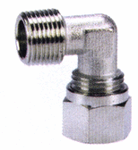 L-šroubení s vnějším kuželovým závitem (s řezným kroužkem, nerez)