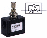 Škrtící ventily s vnitřními závity, jednostranně škrcené
