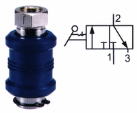 Ruční posuvné ventily s vnitřními závity, s odfukem