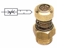 Tlumiče hluku se škrcením, s vnějším závitem