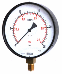 Standartní manometry 111.10.100, závit G1/2