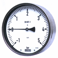 Robustní manometry 212.20.160, zadní, závit G1/2