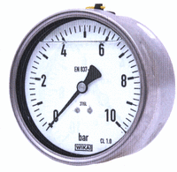 Glycerinové manometry 213.53.100, zadní, závit G1/2