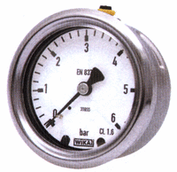 Nerezové manometry 232.50.063, zadní, závit G1/4